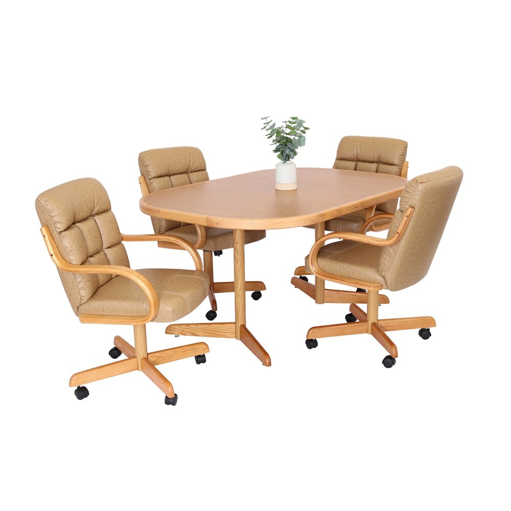 Dining room table with rolling 2025 chairs